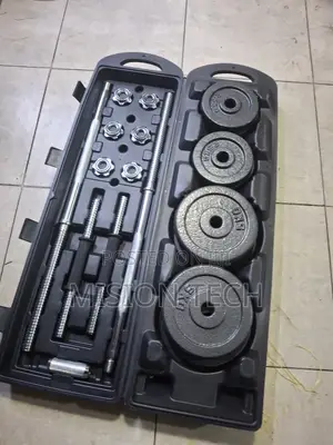 York 50kg Barbell Dumbbell Set –