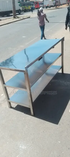 Stainless Steel Racks With Two Shelves