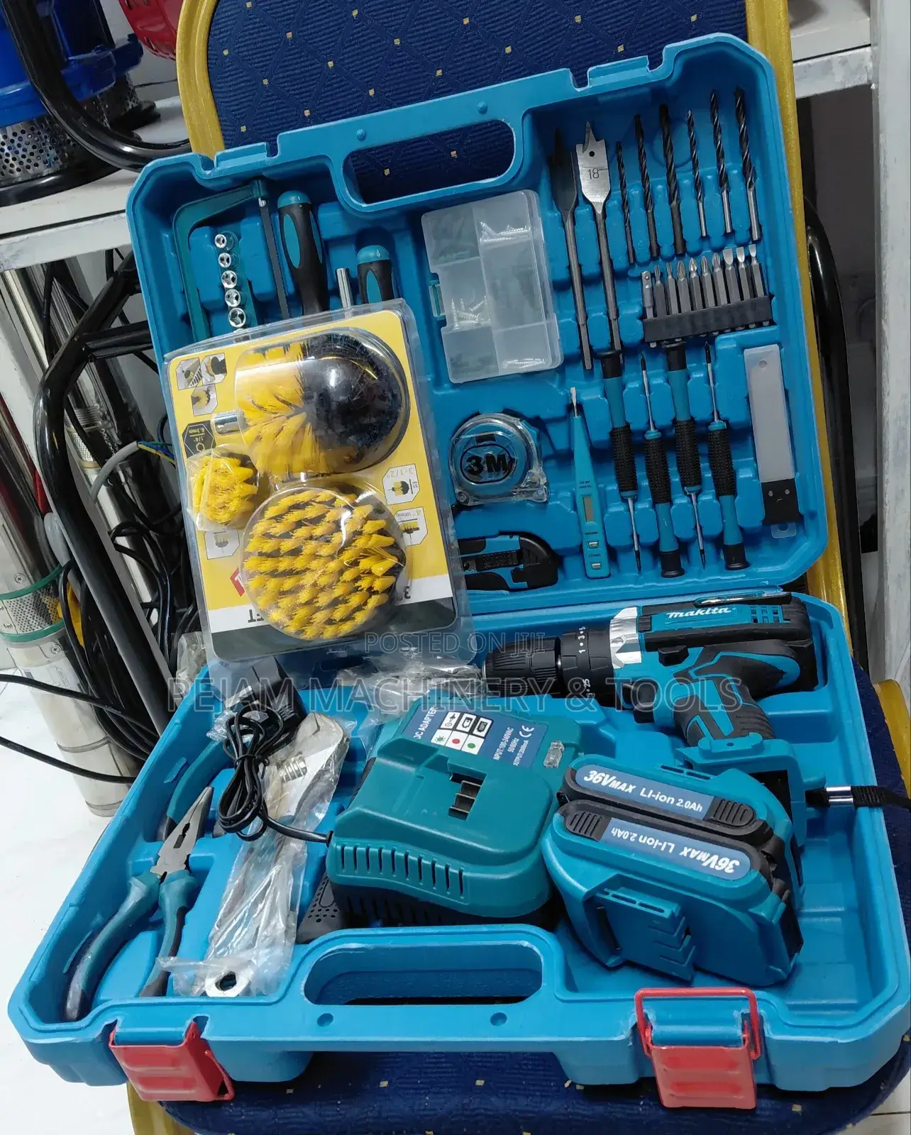 Makita Cordless Drill Set Combo Offer With 3 Drill Brushes