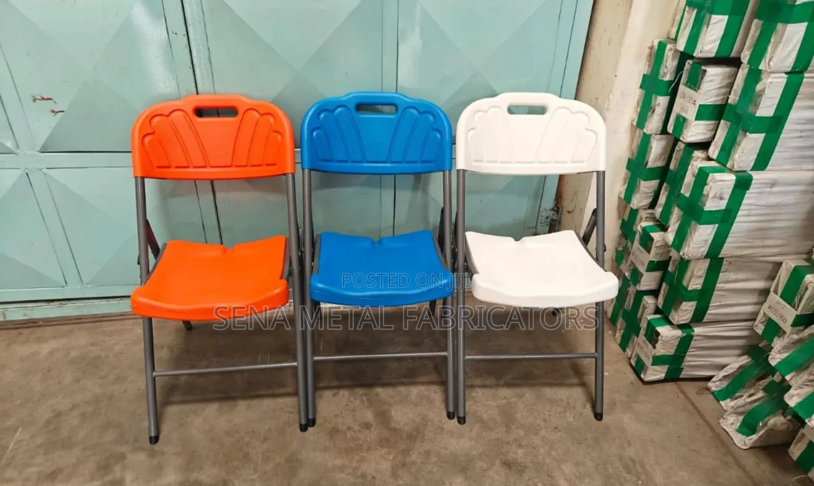Multicoloured Plastic Foldable Chairs