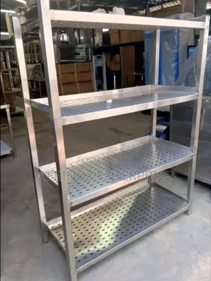 Perforated Stainless Steel Rack, 4 Tier Rack