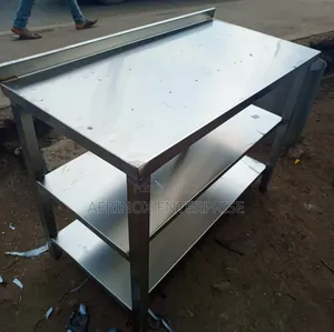 Stainless Steel Working Table With 2 Shelves
