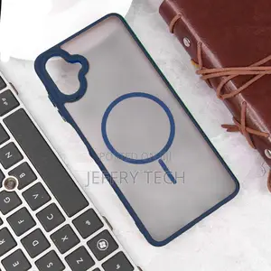 Matte Magsafe Pouch Case for Samsung Galaxy A07 Blue