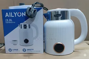 Ailyons 2.2l White Electric Water Kettle - Auto Shut-Off, Fast Boil