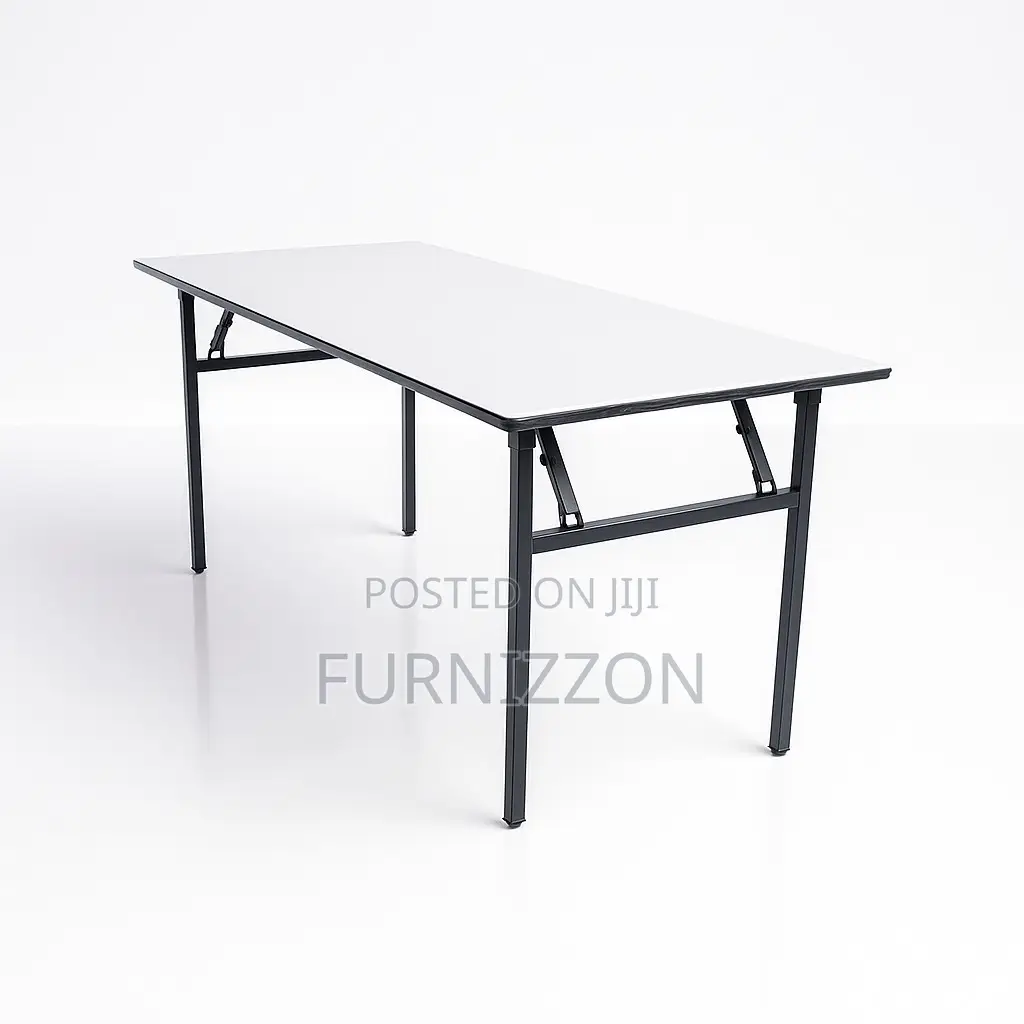 1.8m X 0.6m Wooden Rectangular Foldable Table – Strong Practical