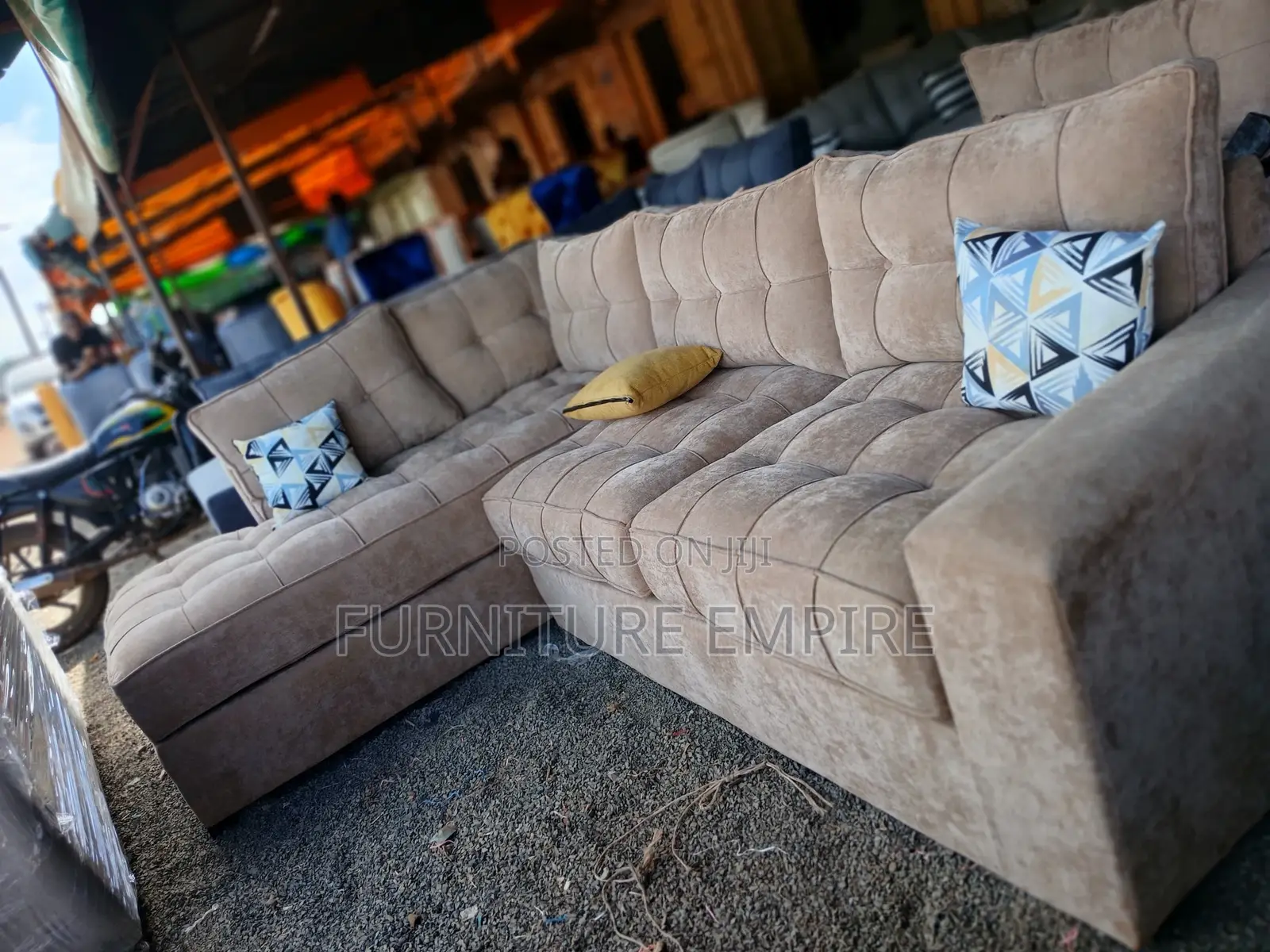 Smooth 6 Seater L Sofa
