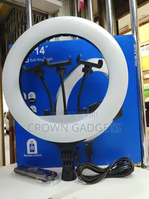 Soft Light 14-Inch Led Ring Light With Phone Holder