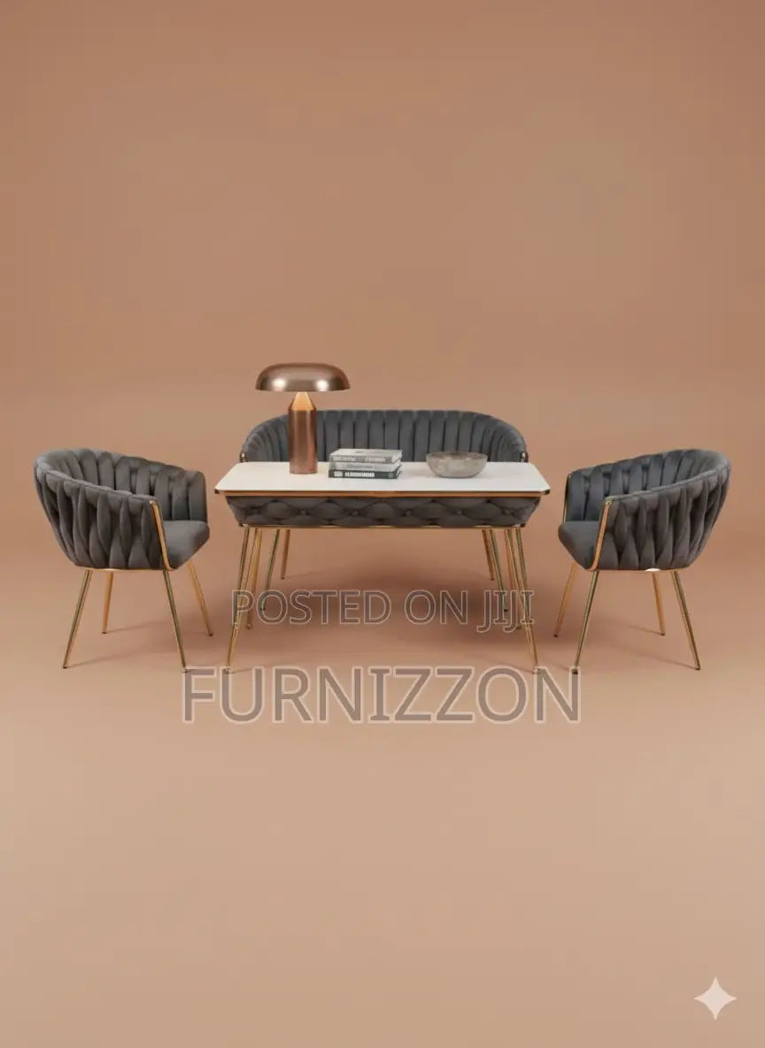 Quality Marble Dining Set With Soft Padded Seats