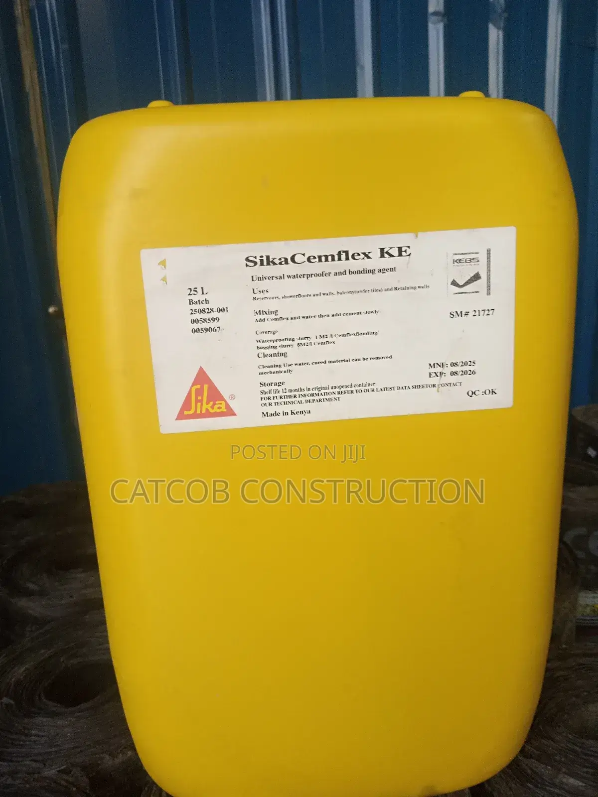 Sika Cemflex Integral Waterproofing Admixture for Concrete Mortar