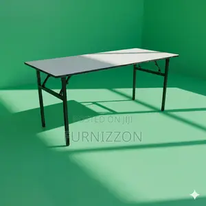 Modern 1.8m X 0.6m Wooden Rectangular Folding Table