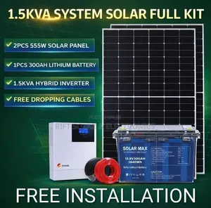 1.5kva Powerful Full Operation 24/7 Solar Power -300ah Lithium Battery