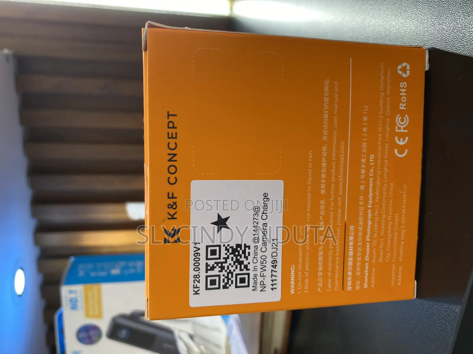 K F Concept LCD Camera Battery Charger