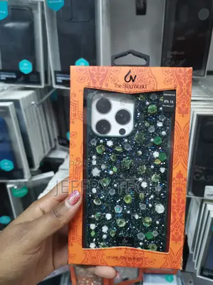 Aseto 3d Sparkle Crystal Rhinestone Floral iPhone 16 Pro Max Case