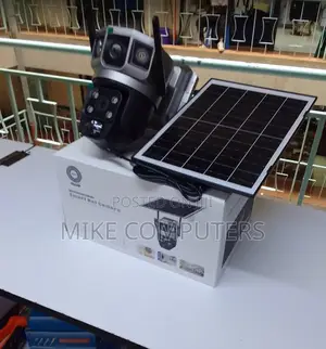 4g Dual Lens Solar Simcard Wireless Solar Powered 4mp PTZ CCTV Camera
