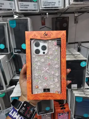 Velvets iPhone 16 Pro Max Glitter Crystal Rhinestone Floral Perl Case