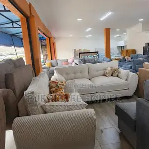Fabric 5 Seater Butterfly Sofa 3,2