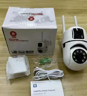Wall Security PTZ Camera-Dual Lens Bulb Camera 360 V380 Bulb PTZ
