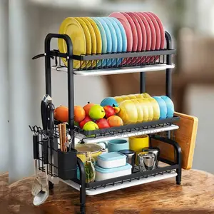 Professional 3 Tier Dish Drying Rack Countertop Organizer