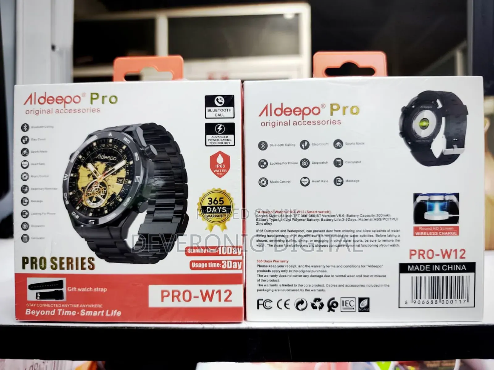 *Aldeepo Pro Series -W12 Smart Watch