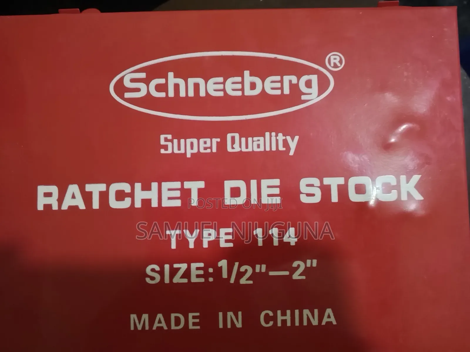 Ratchet Die Stock – Schneeberg Type 114 - 1⁄2"-2"
