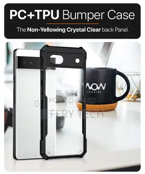 Poly Carbonate + Tpu Shock Proof Clear Back Case for Google Pixel 6a