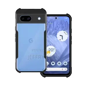 Degree Protection Black Border Back Cover for Google Pixel 8a - Black