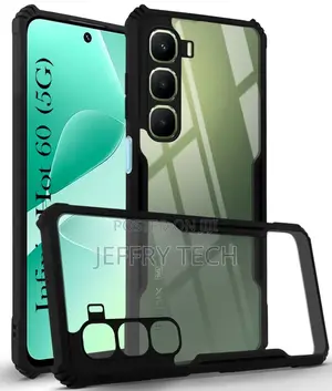 Hybrid Back Cover Case for Infinix Hot 60 5g (Shockproof With Polycarb