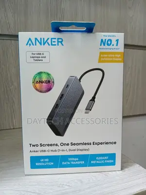 Anker 7-in-1 Dual Hdmi Usb C Docking Station Adapter.