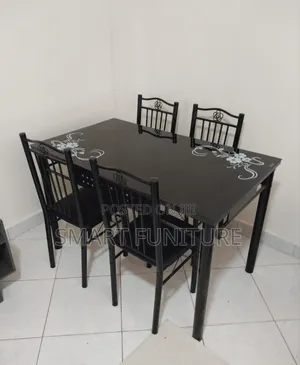Dining Table Black 4 Sweater Dining Set