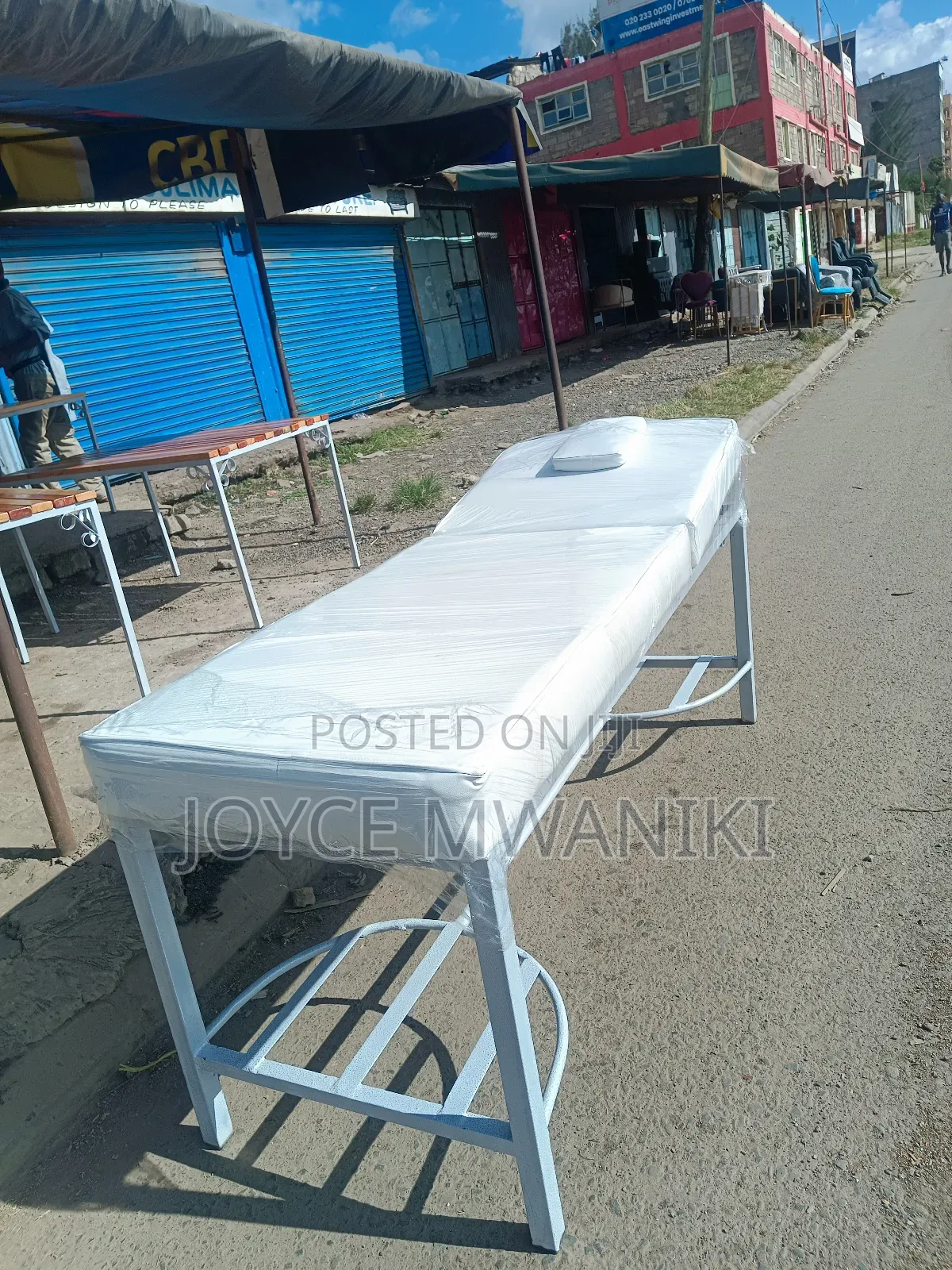 Massage Bed, Colour White,