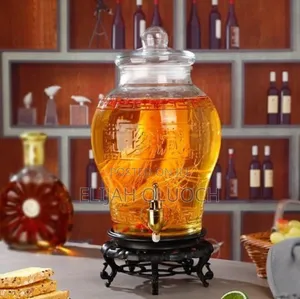 Glass Beverage Dispenser With Faucet - 
 Capacity 5l