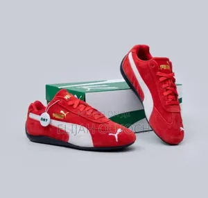 Unisex Red Puma Speedcat Suede Sneakers