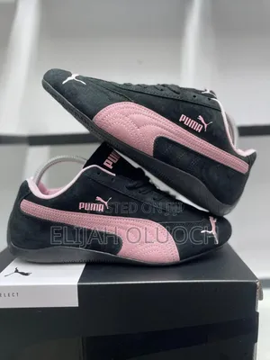 Black/Pink Sued Puma Speedcat Og Sneakers