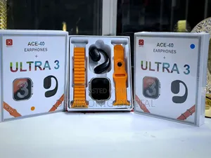 *Ultra 3' / Ace 40*
- 2 Straps Smart Watch