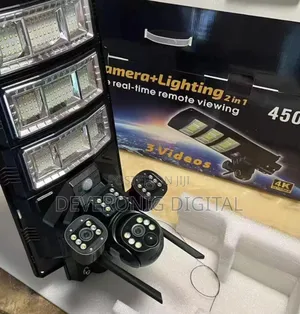 4g 450watts Tripple Lense Solar CCTV Camera