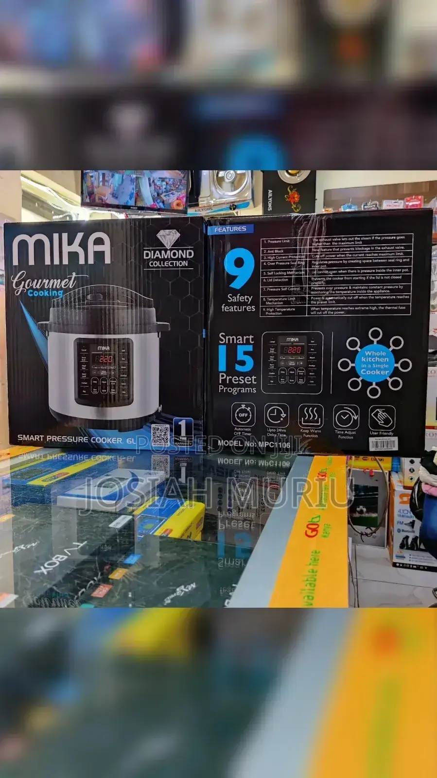 Mika Smart Pressure Cooker, 6l