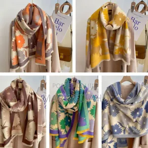 Luxury Floral Print Scarf for Women