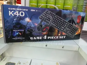 Gaming 4 in 1 Combo With Keyboard,Headphone,Mouse and Mouse Pad -Black