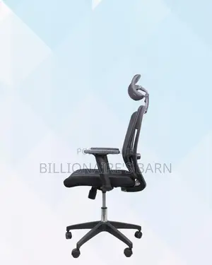 Headrest Office Chair for Long Workdays • Breathable Mesh Airflow