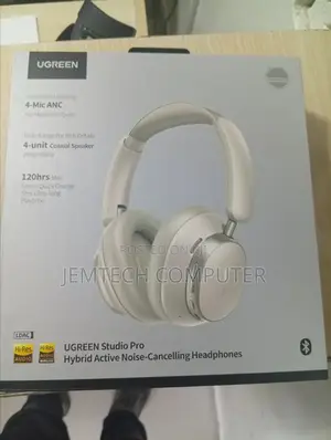 Ugreen Studio Pro Hybrid Active Noise-Cancelling Headphones White