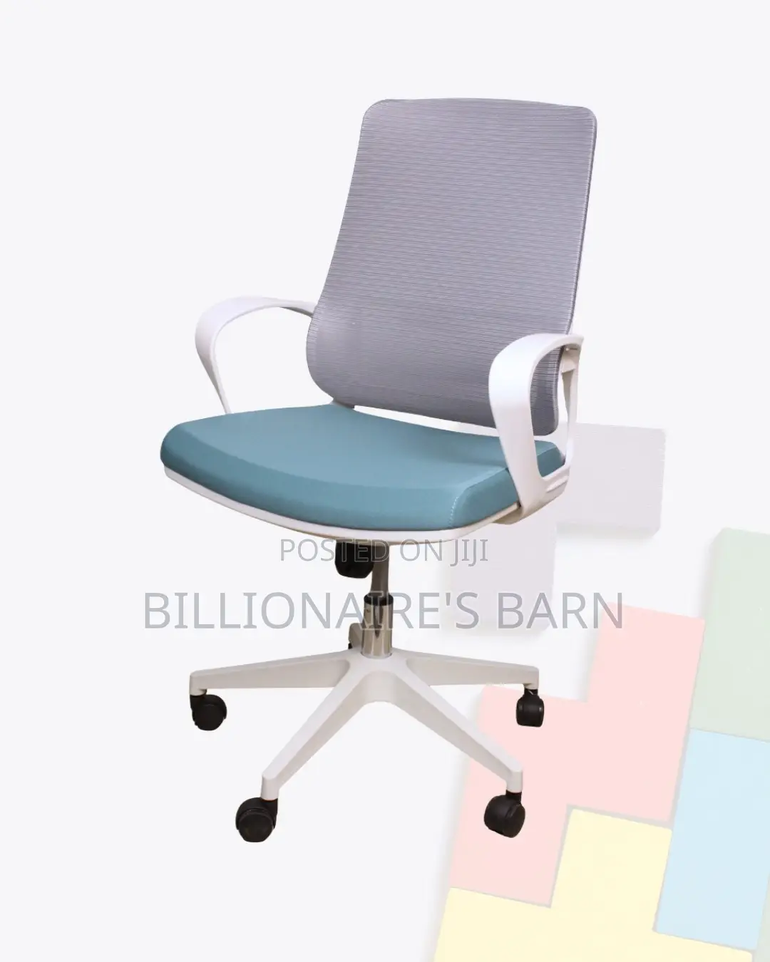 White Mid-Back Mesh Office Chair | Workday Comfort, Cool Mesh Backrest