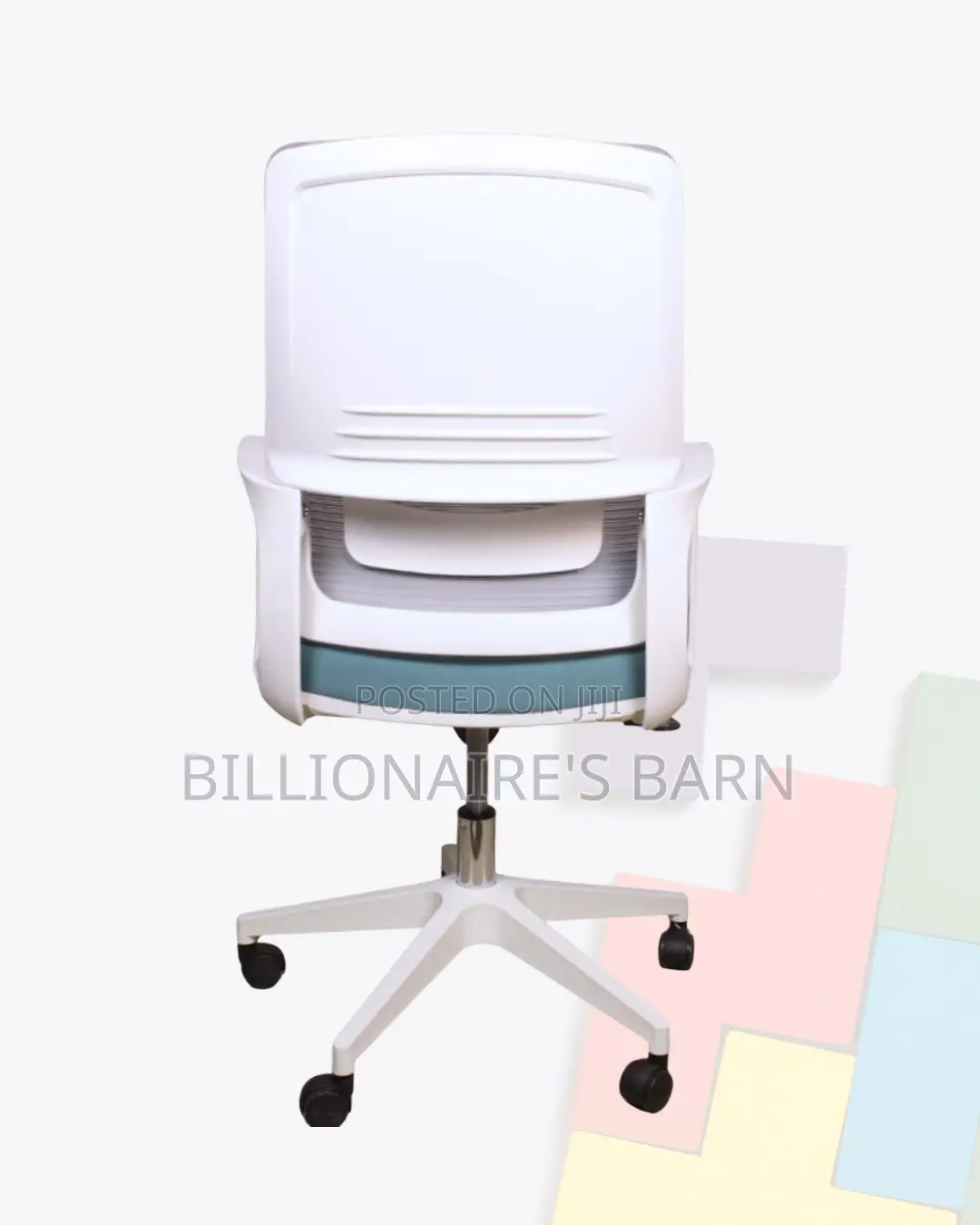 White Mid-Back Mesh Office Chair | Workday Comfort, Cool Mesh Backrest