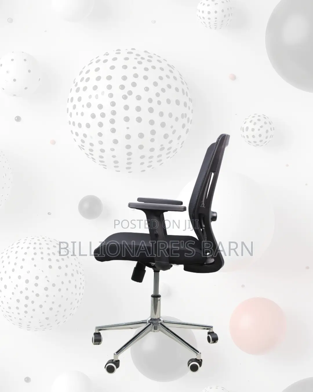 Barn Origin Mid-Back Office Chair | Chrome Base Stability