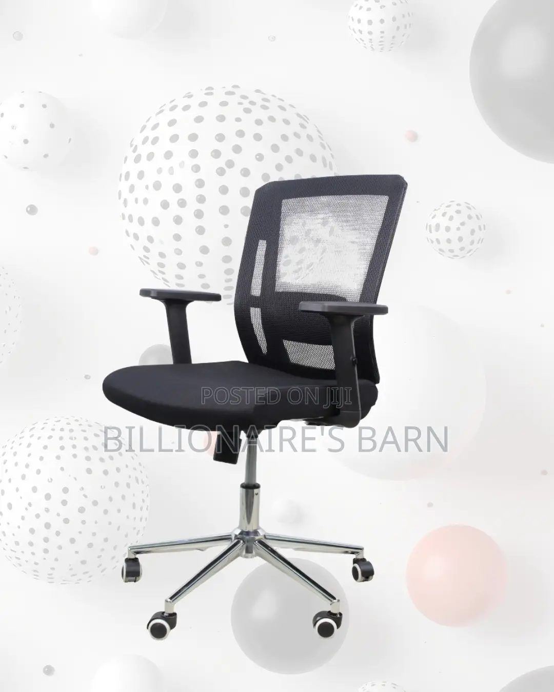 Barn Origin Mid-Back Office Chair | Chrome Base Stability