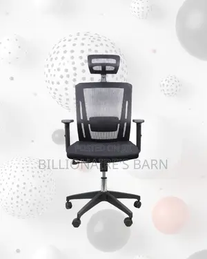 Black Ergonomic Work Chair | Support That Lasts, Neck Support Headrest