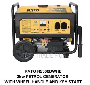 Rato R5500dwhb Petrol Generator 3kw Keystart With Wheels And Handles