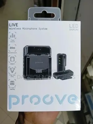 Original Proove Live Black Wireless Lavalier Microphone.