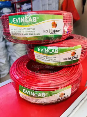 Evincab 6.0mm Single Core Wiring Cable 90m Wire Red-Professional Grade