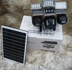 New V380pro Solar Street Light 4g Sim Card Camera 3 Lens 3 Screens
