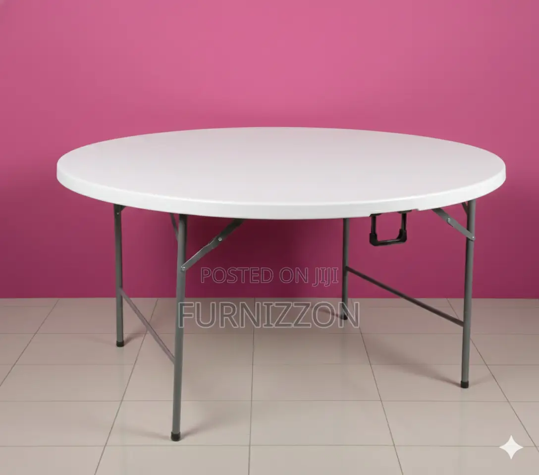 Large Plastic Round Table for Outdoor and Indoor Use